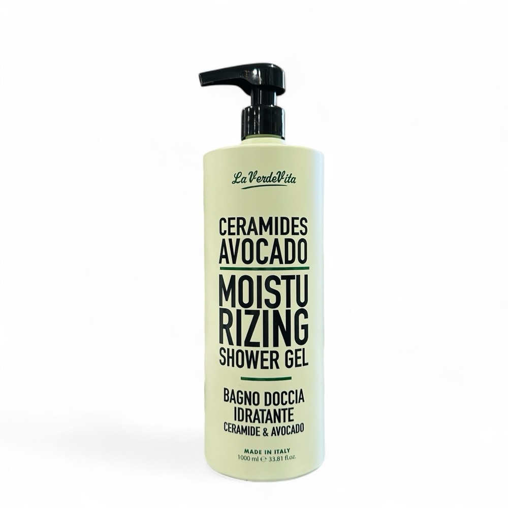 LA VERDE VITA MOISTURIZING BATH & SHOWER GEL CERAMIDES & AVOCADO 33.8 oz Italy